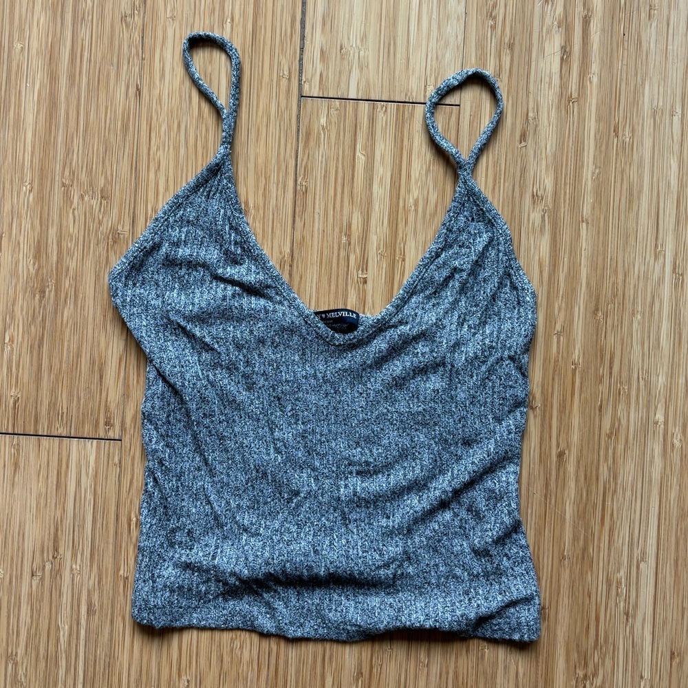 Brandy Melville Grey Knit Tank